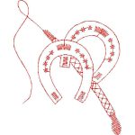 Horse Pedals Ethnic Design EA21702