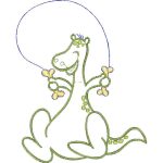 Dinosaur Jumping Rope Design EA21295