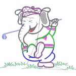 Elephant Golfing Design EA21296