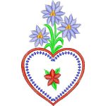 Heart Ethnic Design EA21716