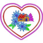 Heart Ethnic Design EA21717