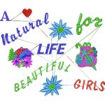 A Natural Life For Beautiful Girls Design EA24347