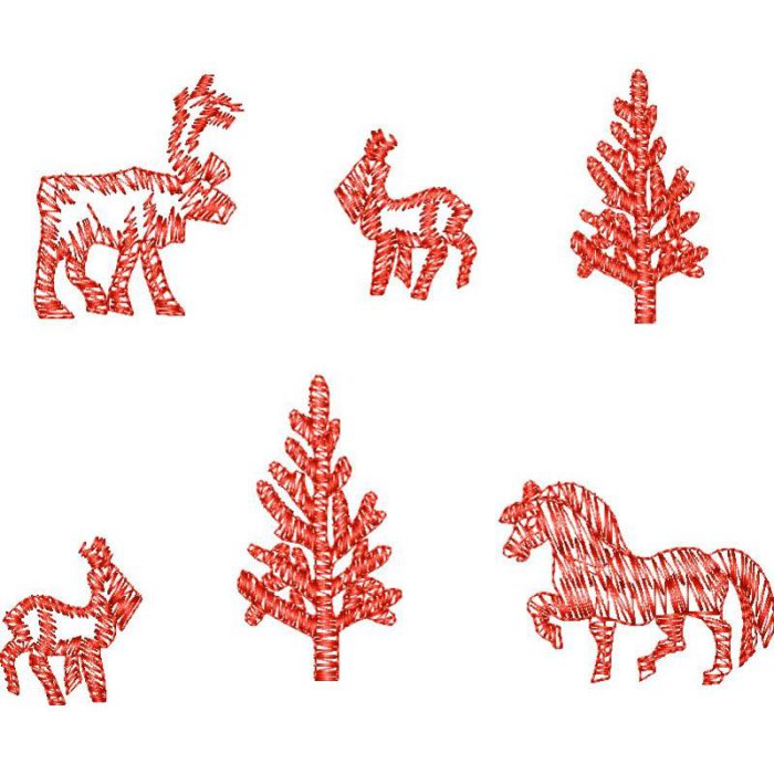 Reindeer Ethnic Design EA21723 - Image 1