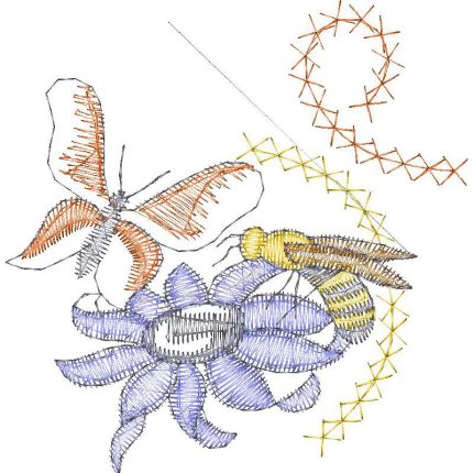 Bee and Butterfly Design EA22990