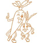 Carrot and Radish Design EA21342