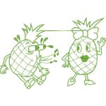 Pineapples Design EA21344