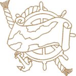 Navy Map Design EA23589