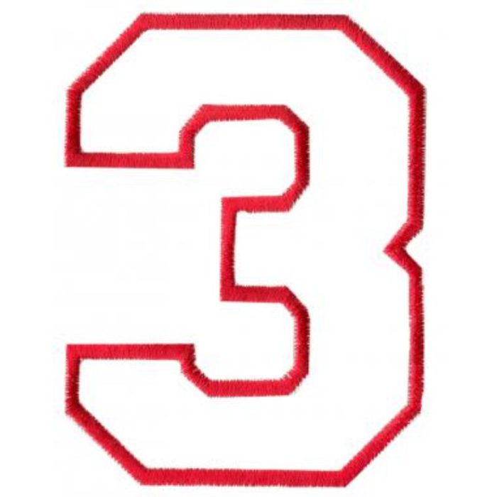 Letters,Athletic Applique-App3 - Image 1
