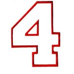 Letters,Athletic Applique-App4