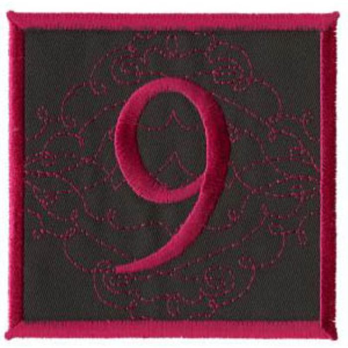 Stick,Square Applique-Sqr9 - Image 1